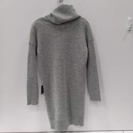 Lulus Women's LS Gray Knit Turtleneck Sweater Dress Size S alternative image