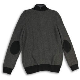 NWT Mens Gray Knit Reserve Cuffed Long Sleeve Full-Zip Bomber Jacket Size L alternative image