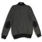 NWT Mens Gray Knit Reserve Cuffed Long Sleeve Full-Zip Bomber Jacket Size L image number 2