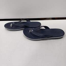 Crocs Men's Crocband Flip Flops Waterproof Shower Shoes Blue Size 11 alternative image