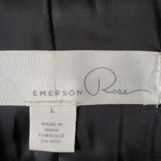 Emerson Rose Women Black Leather Jacket L image number 2