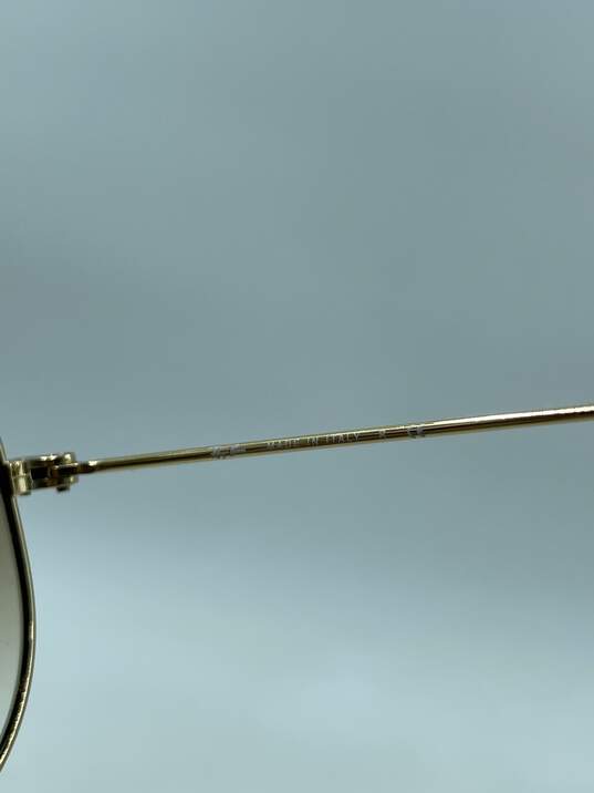 Ray-Ban Gold Aviator Large Sunglasses image number 6