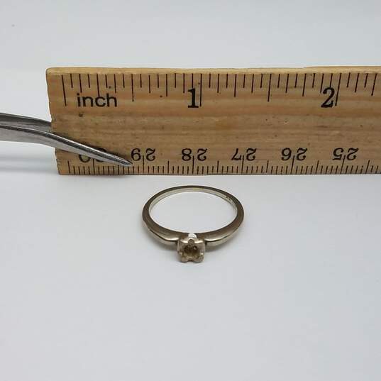 18k White Gold SZ 6 Ring 2.2g image number 7