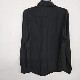Black Button Up Collared Dress Shirt alternative image