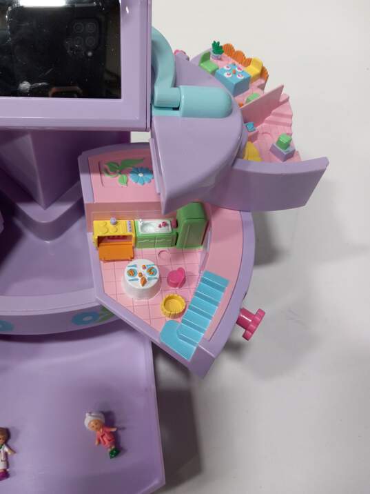 Vintage Mattel Polly Pocket Pullout Playhouse With 2 Dolls image number 4