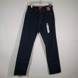 NWT Mens Slim Fit 5 Pockets Design Denim Straight Leg Jeans Size 33x34