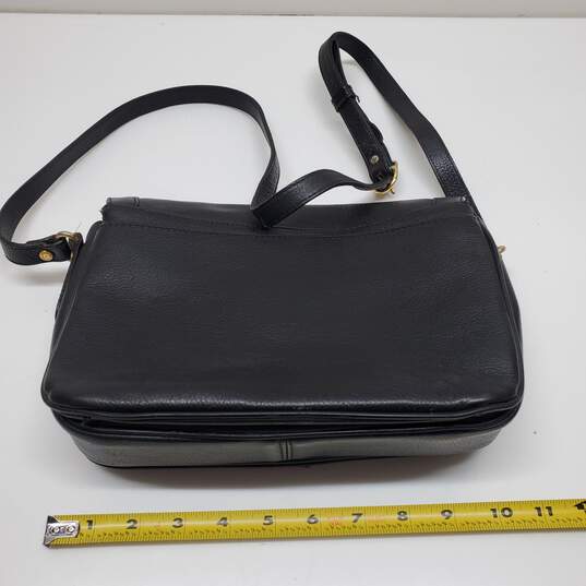Bally Black Leather Vintage Crossbody Bag image number 3