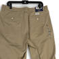 NWT Mens Khaki Flat Front Slash Pocket Straight Leg Chino Pants Size 36x32 image number 4