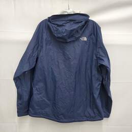 The North Face WM's Blue Nylon Full Zip Windbreaker Size L/G alternative image