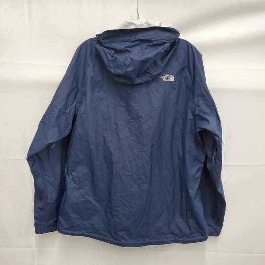 The North Face WM's Blue Nylon Full Zip Windbreaker Size L/G image number 2