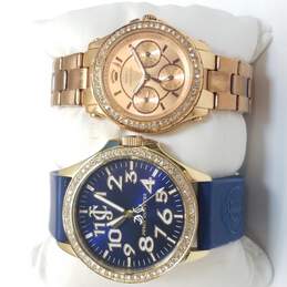 Juicy Couture Gold Tone & Blue Watch Bundle 2 Pcs