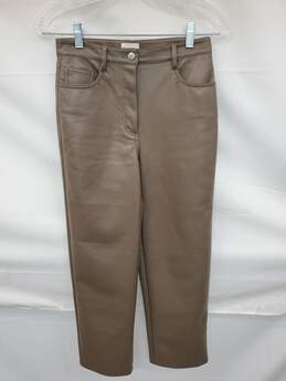 Wm Wilfred Brown PU Leather Pants Sz 2 Vietnam