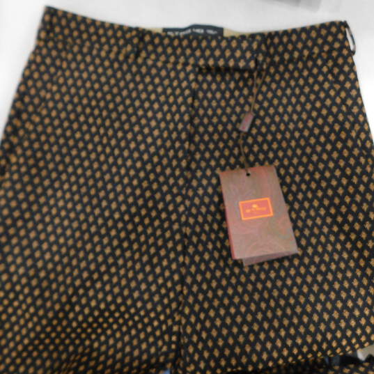 Etro 40 Jacquard Tailored Brown Women's Trousers NWT Size 40 with COA image number 12