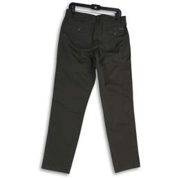 NWT Eddie Bauer Mens Gray Flat Front Slash Pocket Chino Pants Size 32X32 alternative image