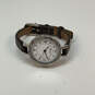 Designer Brighton Silver-Tone Leather Strap Round Dial Analog Wristwatch image number 1