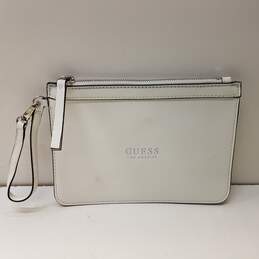 Guess Los Angeles White Wristlet Pouch