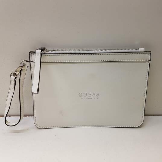 Guess Los Angeles White Wristlet Pouch image number 1