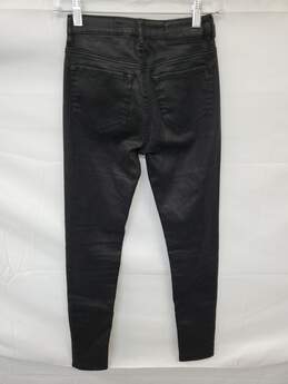 Wm All Saints Black Stretch Distressed Denim Skinny Jeans Sz W25 alternative image