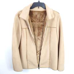 Real Clothes Women Brown Suede Jacket Sz 8