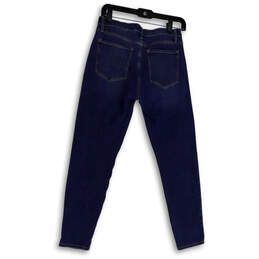 Womens Blue Denim Medium Wash Pockets Regular Fit Skinny Leg Jeans Size 28 alternative image