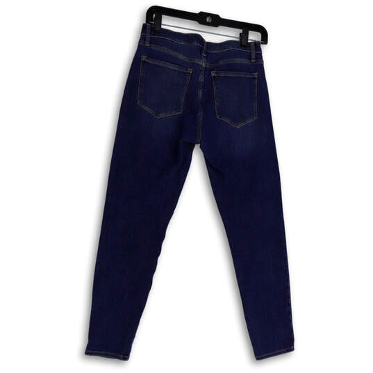 Womens Blue Denim Medium Wash Pockets Regular Fit Skinny Leg Jeans Size 28 image number 2