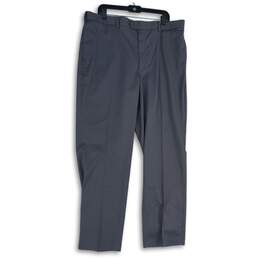 NWT Perry Ellis Portfolio Mens Gray Stretch Straight leg Dress Pants Size 38X32