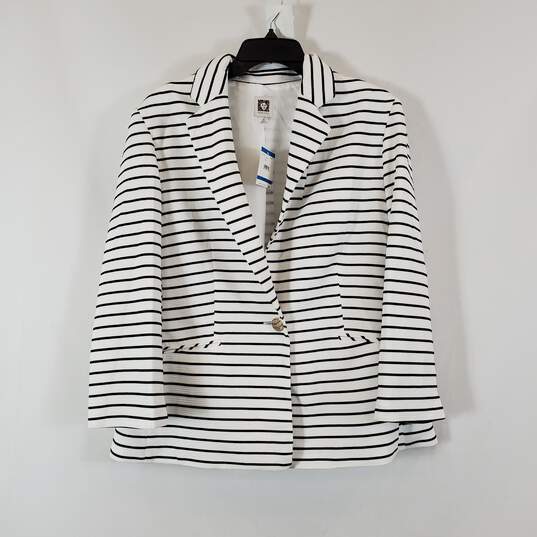 Anne Klein Women's Striped Blazer SZ XL NWT image number 1