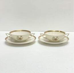 Royal Copenhagen Porcelain Soup and Saucer Fine China 2 pc Set
