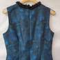 Vintage Betsey Johnson Black & Blue Sleeveless Midi Dress Women's 10 image number 2