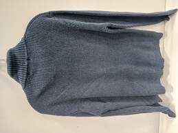 Men's Blue 1/4-Button Sweater Size XL alternative image