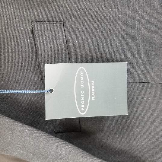 Pronto Uomo Men Dark Grey Suit Size 30 image number 6