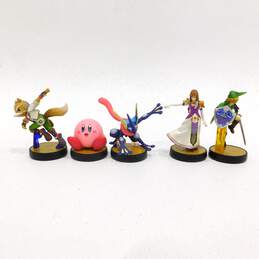 5 Nintendo Amiibo Super Smash Bros. - Greninja - Kirby - Link - Zelda - Fox