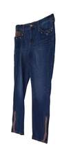 Womens Blue Medium Wash Pockets Straight Leg Denim Jeans Size 6R image number 3