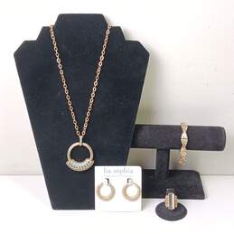 Lia Sophia Gold Tone Jewelry Set