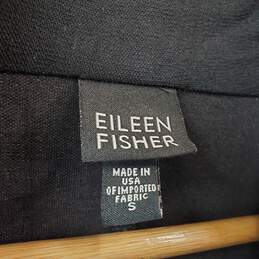 Eileen Fisher Open Front Black Jacket Women's SM alternative image