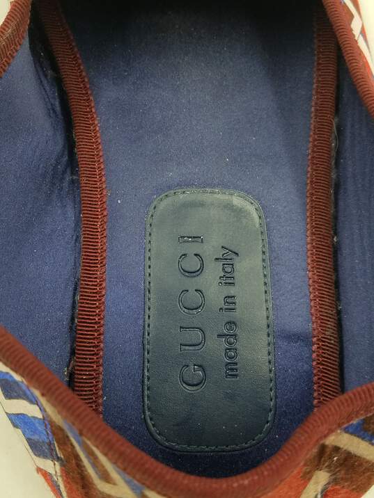 Authentic Gucci Red Satin Travel Slippers M 7 image number 8