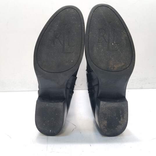 Lauren Ralph Lauren Leather Margarite Boots Black 7.5 image number 5