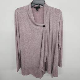 AB Studio Purple Wrap Sweater
