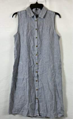 Tahari Blue Casual Dress - Size SM