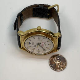 Designer Seiko Olympics White Round Dial Stainless Steel Analog Wristwatch