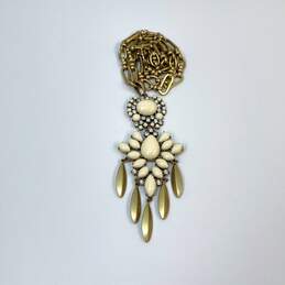 Designer Stella & Dot Gold Tone Mallorca Chandelier Pendant Necklace alternative image