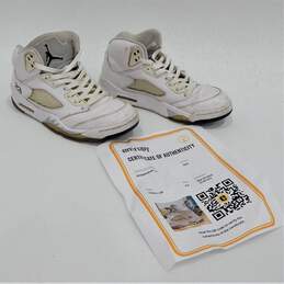 Jordan 5 Retro Metallic White 2015 Men's Shoes Size 8.5