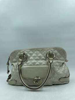 Vtg Marc Jacobs Pearlescent Quilted Satchel COA