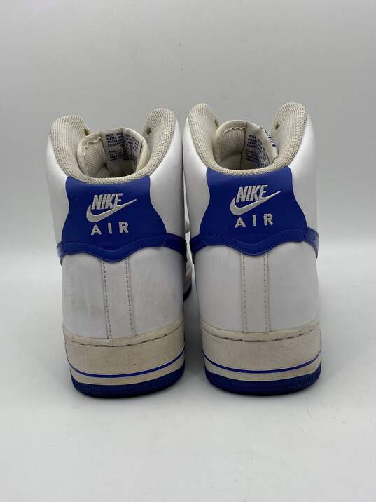 Authentic Mens Air Force 1 315121-114 White Blue Basketball Shoes Size 11.5 image number 4