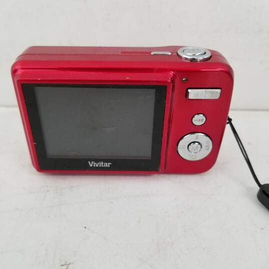 UNTESTED Vivitar ViviCam T324N 12.1 MP Compact Digital Camera Red image number 2
