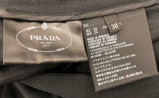 Prada Women's Black Pleated Skirt - S image number 4