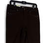 NWT Womens Brown Denim High Rise Tummy Control Straight Leg Jeans Size 10 image number 3