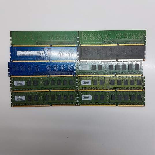 Lot of 10 Mixed PC3 DD3 Desktop Memory Ram #1 image number 2