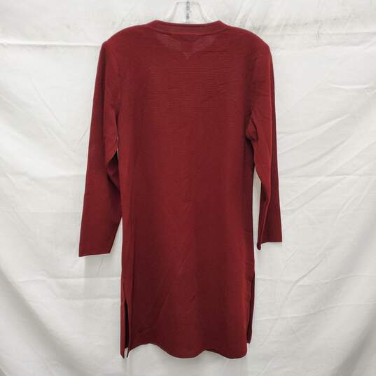 Misook WM's 100% Acrylic Burgundy Button Down Cardigan Size XS image number 2