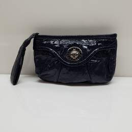 Marc By Marc Jacobs Navy Blue Patent Leather Clutch Bag